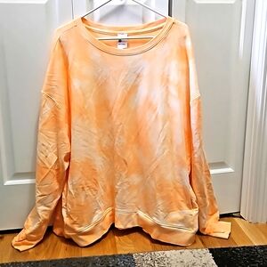 NWT Size 2X Peach Tie Dyed Sweatshirt